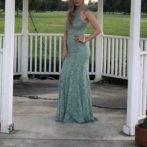 Sage gown (prom,braidsmaid dress)